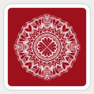 Love Valentine Mandala Sticker